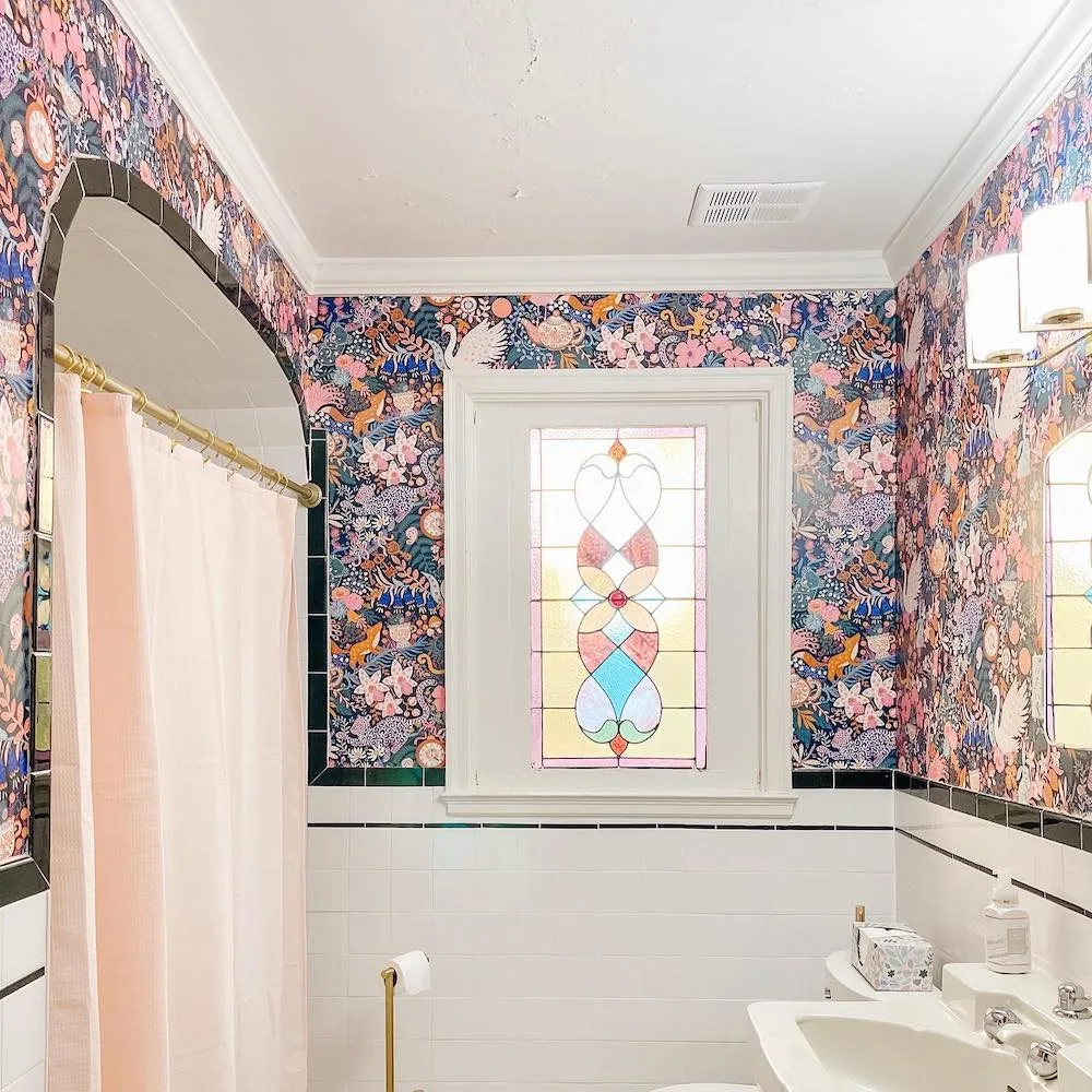 Maximalist bathroom